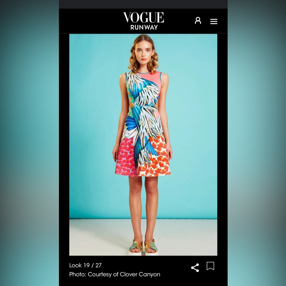 Clover Canyon dress as seen on VOGUE!!!